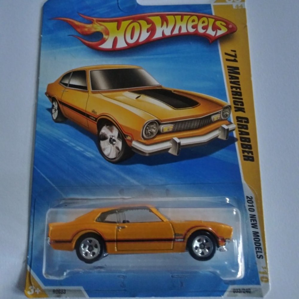 Hot Wheels '71 Maverick Grabber 2010 New 033/240 Rare Orange Canada Import